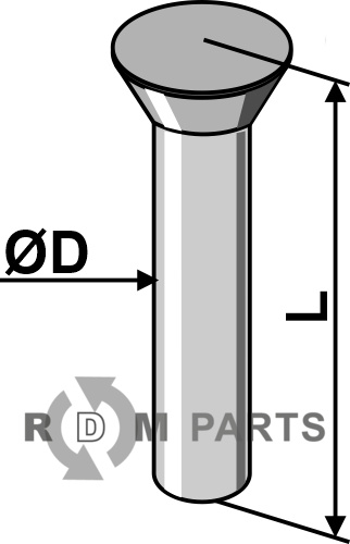 Countersunk rivet Ø6x18