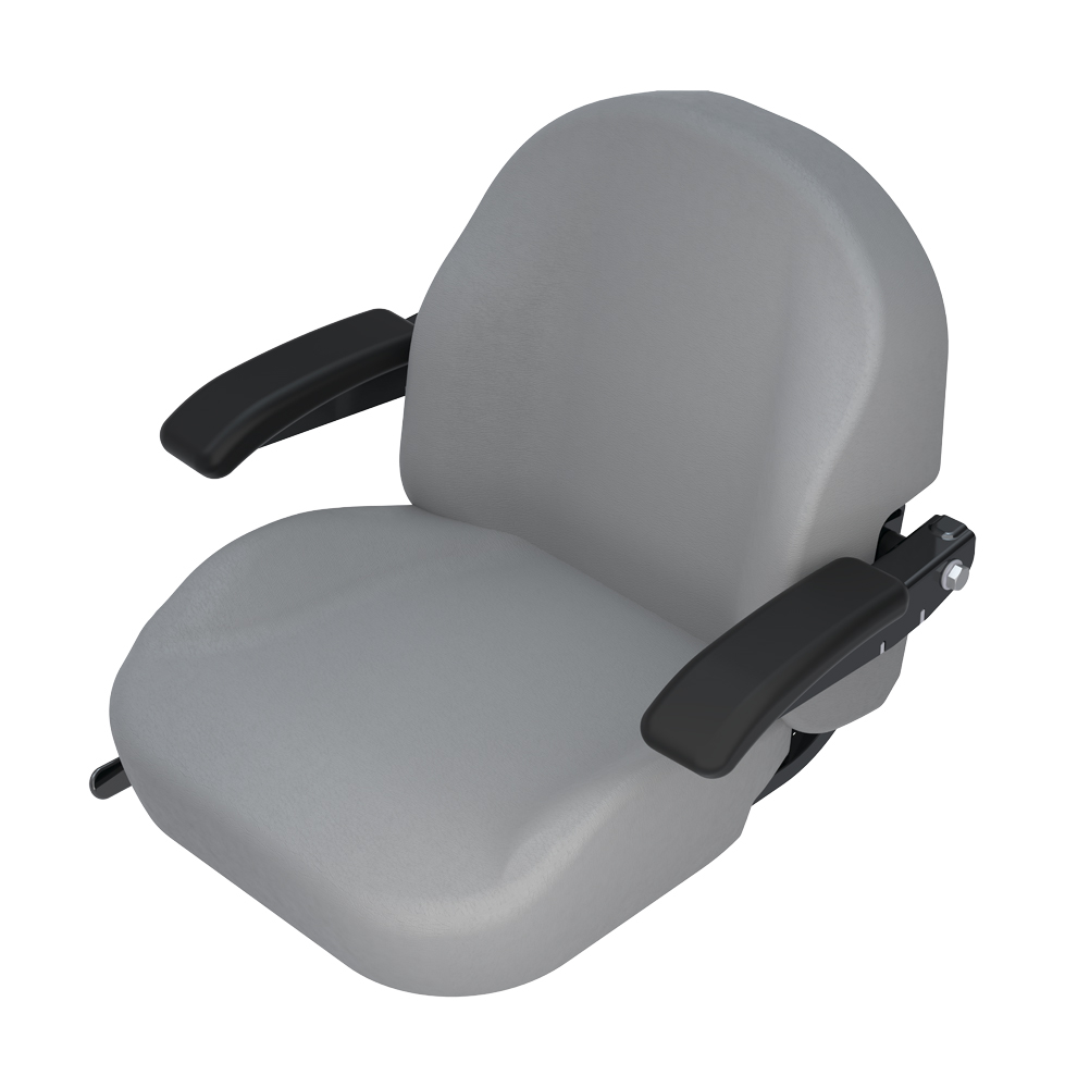 R750205 seat - light grey deluxe w/arms 
