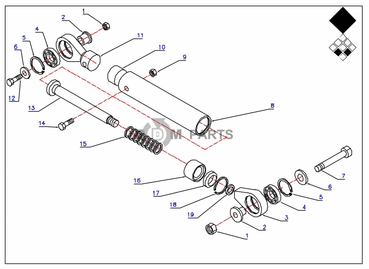 Replacement parts for VD7626 Veerdemper