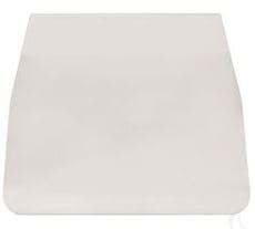 Flat windshield, clear