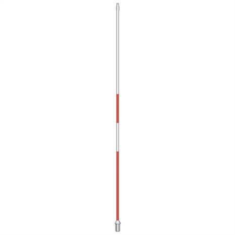 Flagsticks with bottom and center stripes 1/2" x 7' - set/9 white with red Flagsticks with bottom and center stripes 1/2" x 7' - set/9 white with red