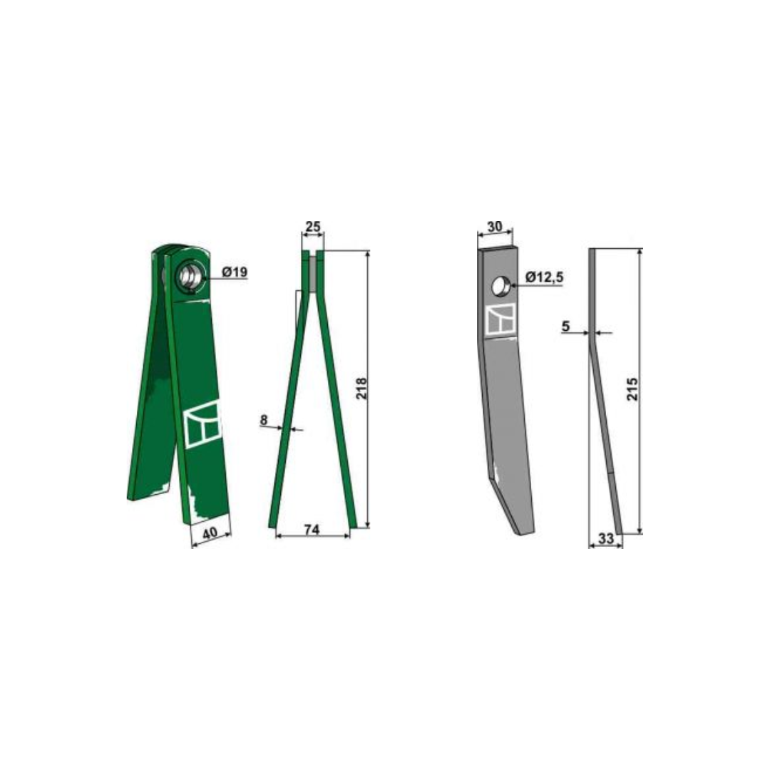 Aufbereiterzinken nach fabrikat Aufbereiterzinken nach fabrikat