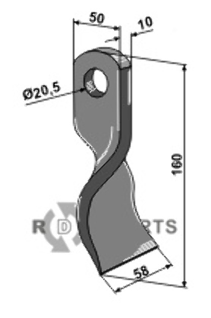 RDM Parts Twisted blade