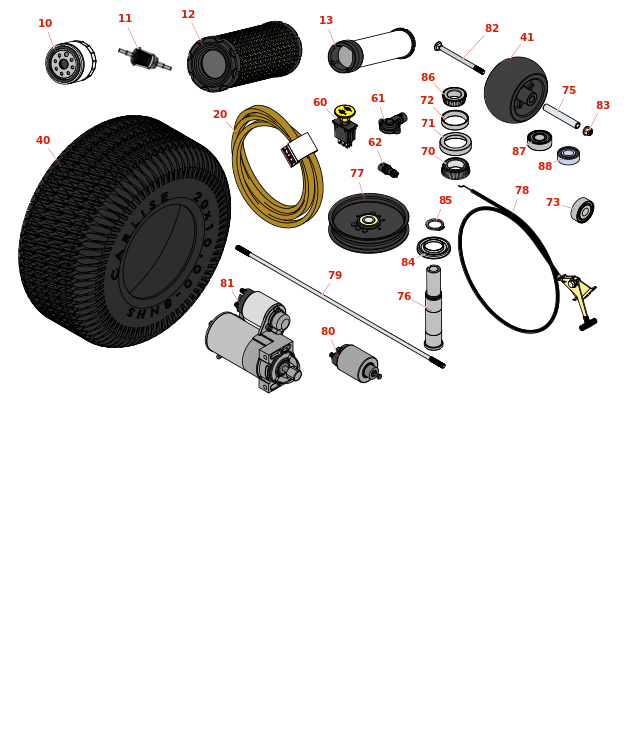 John Deere 652R Quik Trak Rotary Mower Mower parts