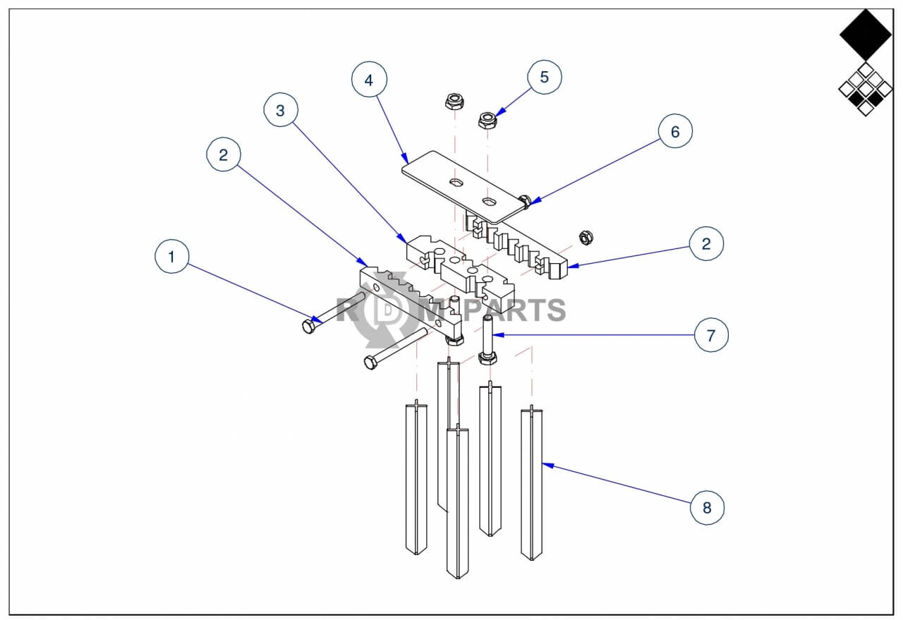 Replacement parts for VD7110 Cross tine