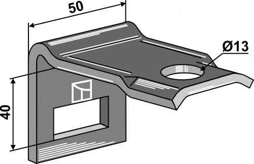 Clamp for  tine 32 x 10