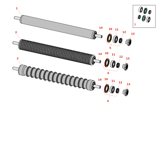 Toro Greensmaster Flex 1820 Rollers