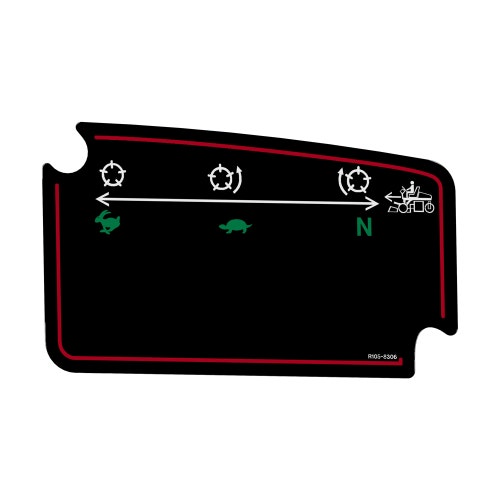 Decal - speed selector