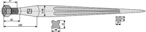 Frontladerzinken 820 geeignet für AP 104100 Frontladerzinken 820 geeignet für AP 104100