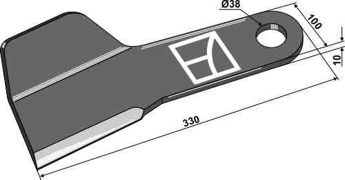 RDM Parts Kniv, højre egnet til Spearhead 7770758