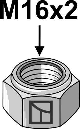 Self-locking nut - M16x2