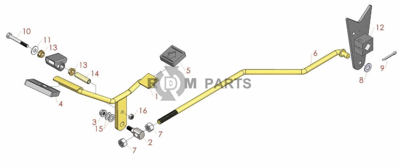 Replacement parts for Toro Sand Pro 2020 Traction Pedal