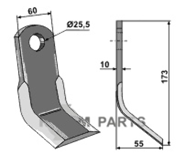 RDM Parts Y-blade fitting for Breviglieri T0100031