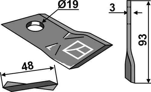 Rotorklinge geeignet für Kverneland KT4189300001