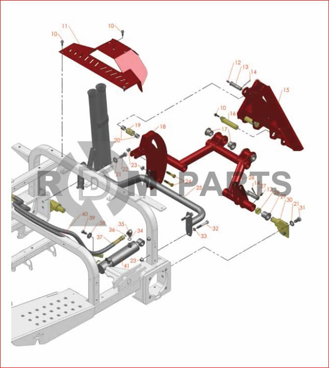 Replacement Parts For Sand Pro 3040 & 5040 Model 08703 & 08705 Rear Hitch