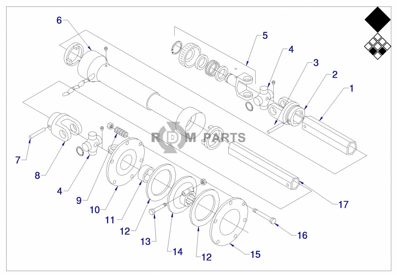 Replacement parts for VD7526 PTO