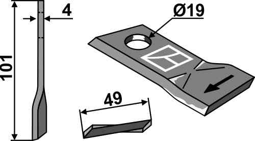 Cyclomesje passend voor Niemeyer 570446 Cyclomesje passend voor Niemeyer 570446