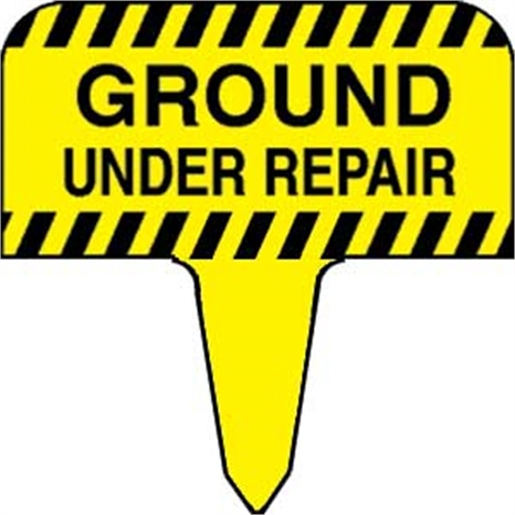 Sign - ground under repair