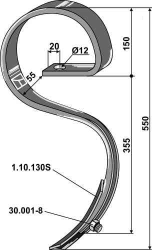 Harrow tine
