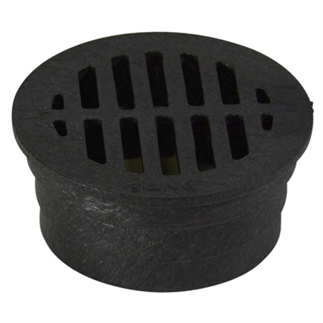 Round grate - 3" black