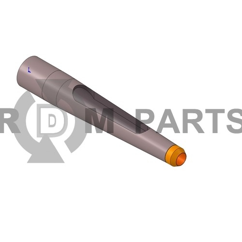 Alloy hollow side-eject tine with carbide tip - .750mt x 4.750l x .425od