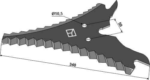 Silage knive fitting for Strautmann 732.36.500