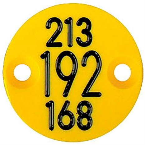 Sprinkler cap yardage marker - 3 numbers