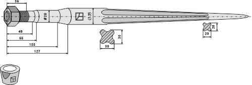 Frontladertand 900 Frontladertand 900