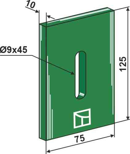 Greenflex kunststof afstrijker voor pakkerrol 53-k301
