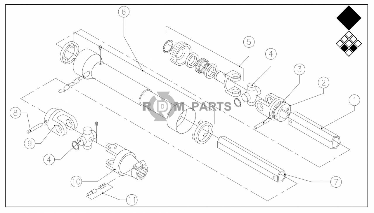 Replacement parts for VD1513 PTO