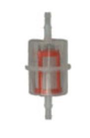 In-line plastic fuel filter