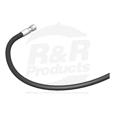 Hydraulic hose assy - w/protective sleeve