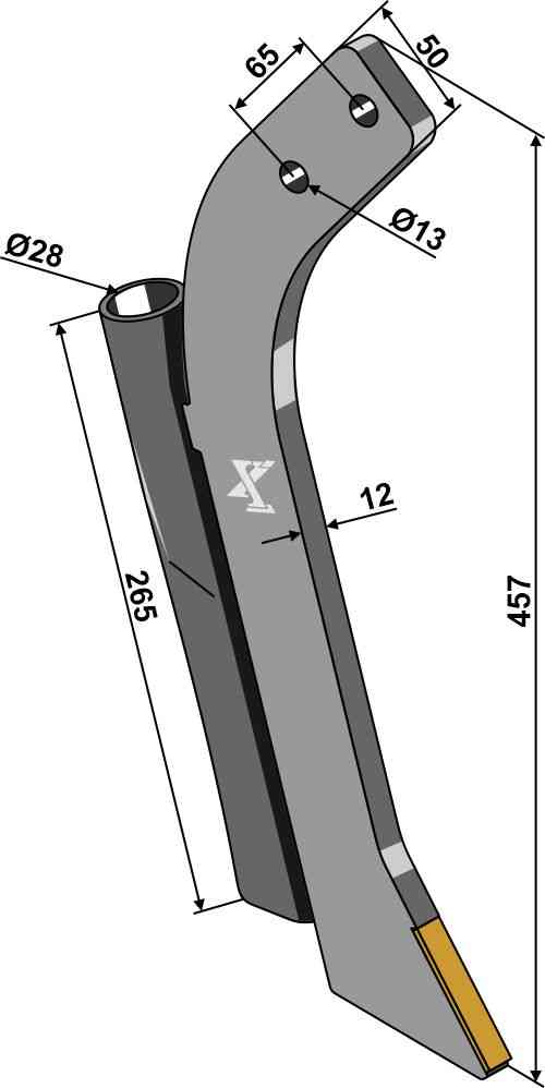 Furrow opener- Hard metal fitting for Amazone / BBG 970702