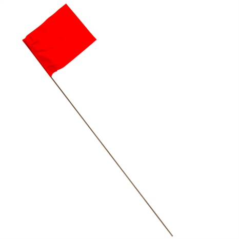 Irrigation marking flag - red set/100