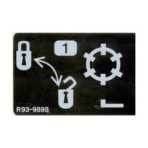 Decal - lock