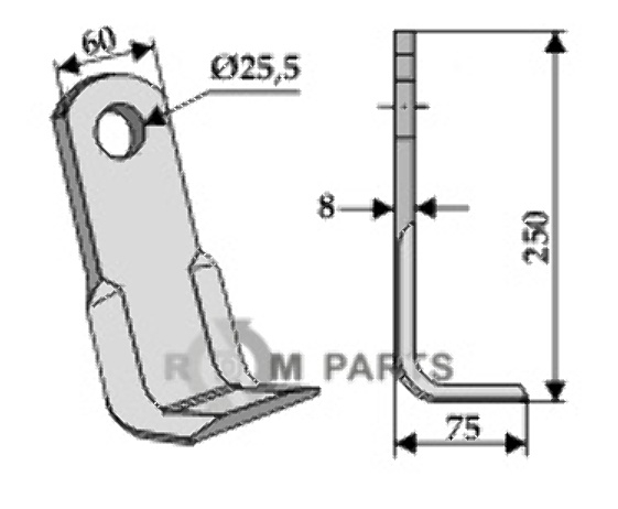 RDM Parts Winkelmesser geeignet für Claas 104.903.0
