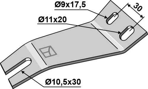 Cleaner - left fitting for John Deere LCA72851