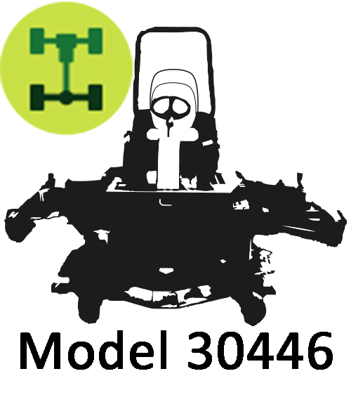 Toro rotary mower Groundsmaster 4010d - model 30446 rear axle parts