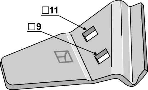 Cleaner - right fitting for John Deere LCA94276