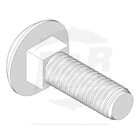 Bolt - carriage m6-1.0 x 20