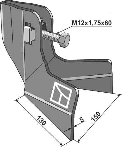 Shallow double ridger fitting for Schmotzer 354269