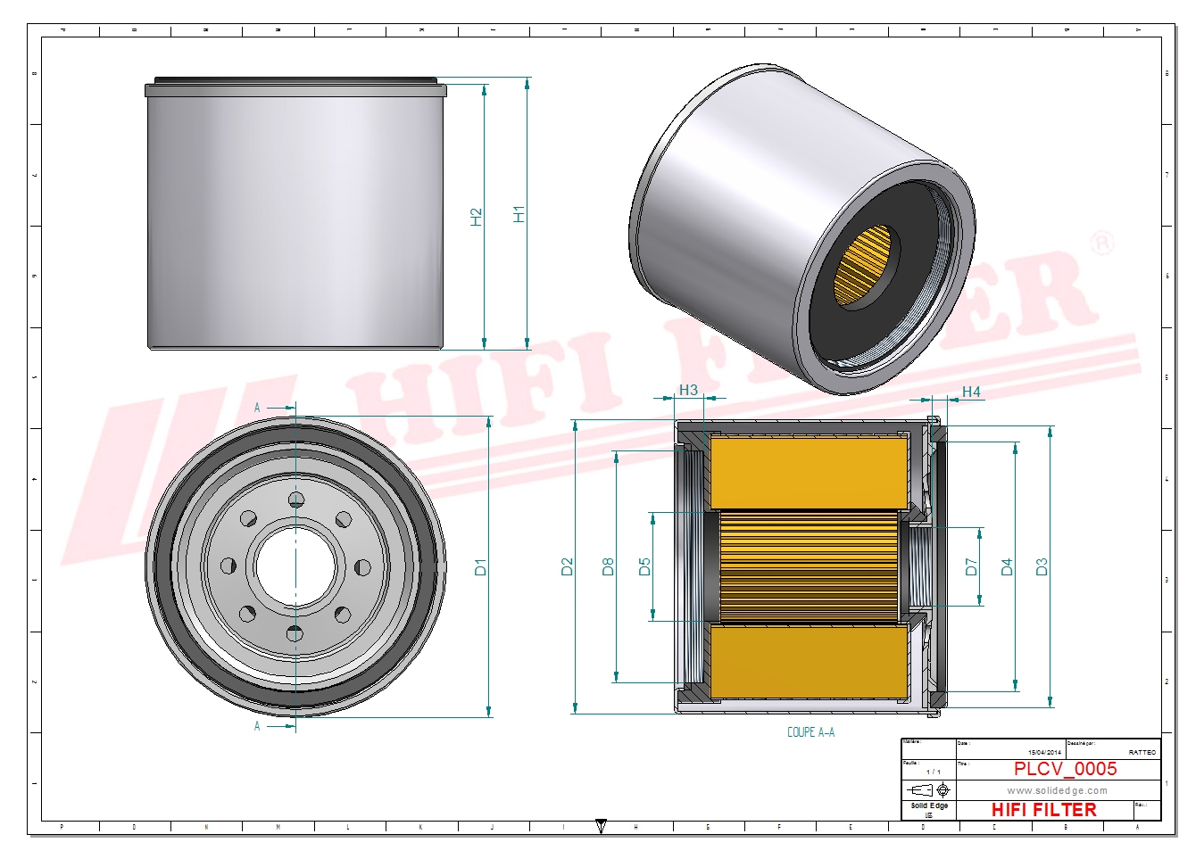 Fuel water separator filter passend voor toro 1155471