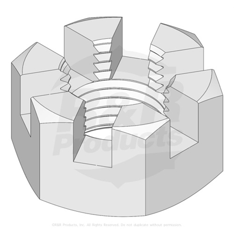 NUT - HX SLOTTED 5/8-18
