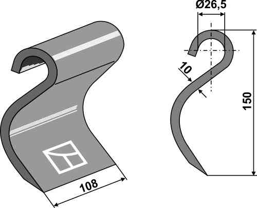 RDM Parts Flail fitting for Mulag 142385