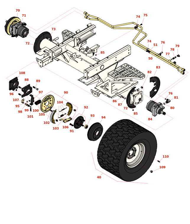 Toro Reelmaster 5210 D Front Wheel Brakes Hydraulics