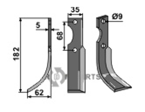 Blade, left model