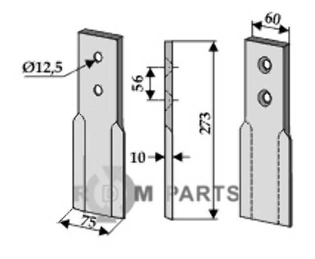 RDM Parts Mes voor grachtenfrees