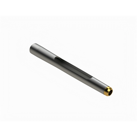 Alloy hollow side-eject tine with carbide tip - .750mt x 6.500l x .525od
