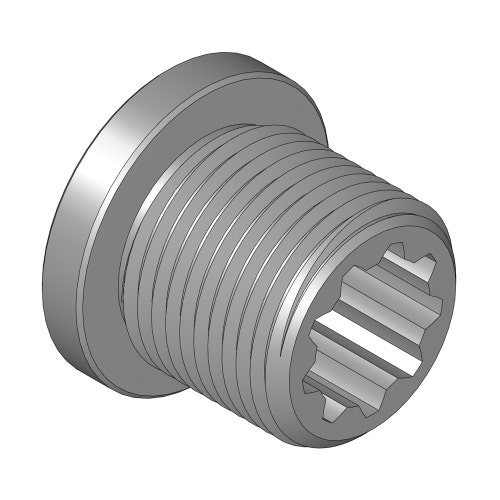 Inserção roscada drt 9 dentes