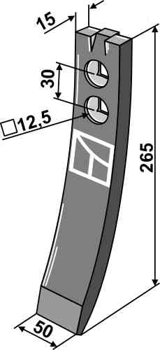 Point fitting for Väderstad 488441 / 488441-1 / 155912